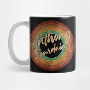 Anthony Bourdain Vintage Circle Art Mug